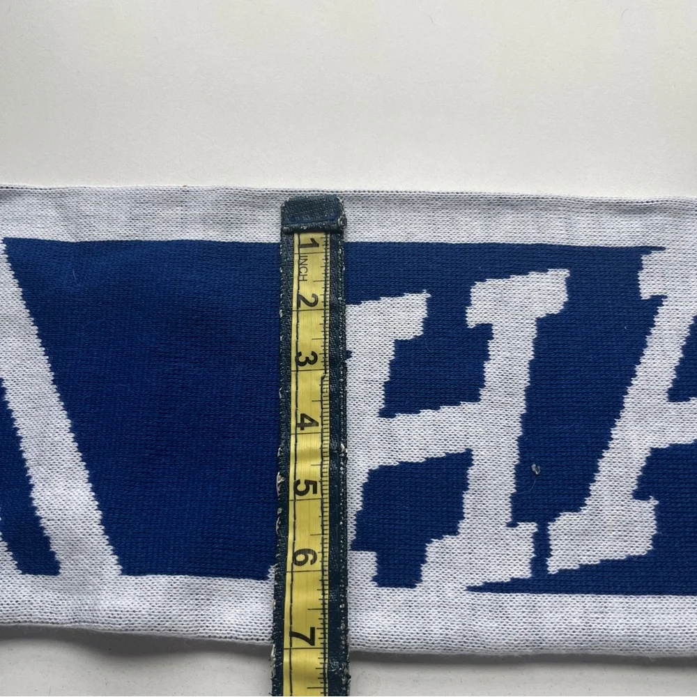 Stylish Blue and White Men's Soccer Futbol Scarf